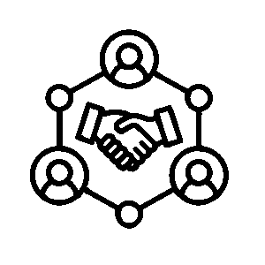 handshake with people in network